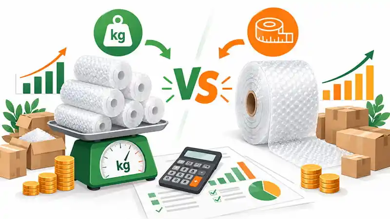 نایلون حبابدار کیلویی بخریم یا رولی؟ مقایسه هزینه واقعی خرید